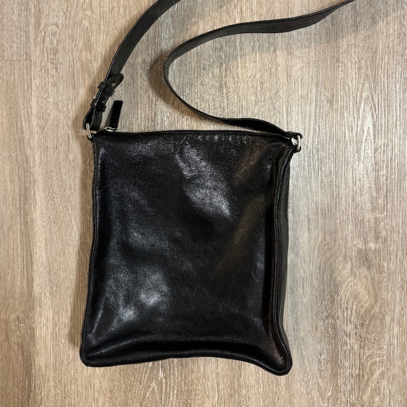 Danier Handbags - Black Leather Danier Crossbody Bag